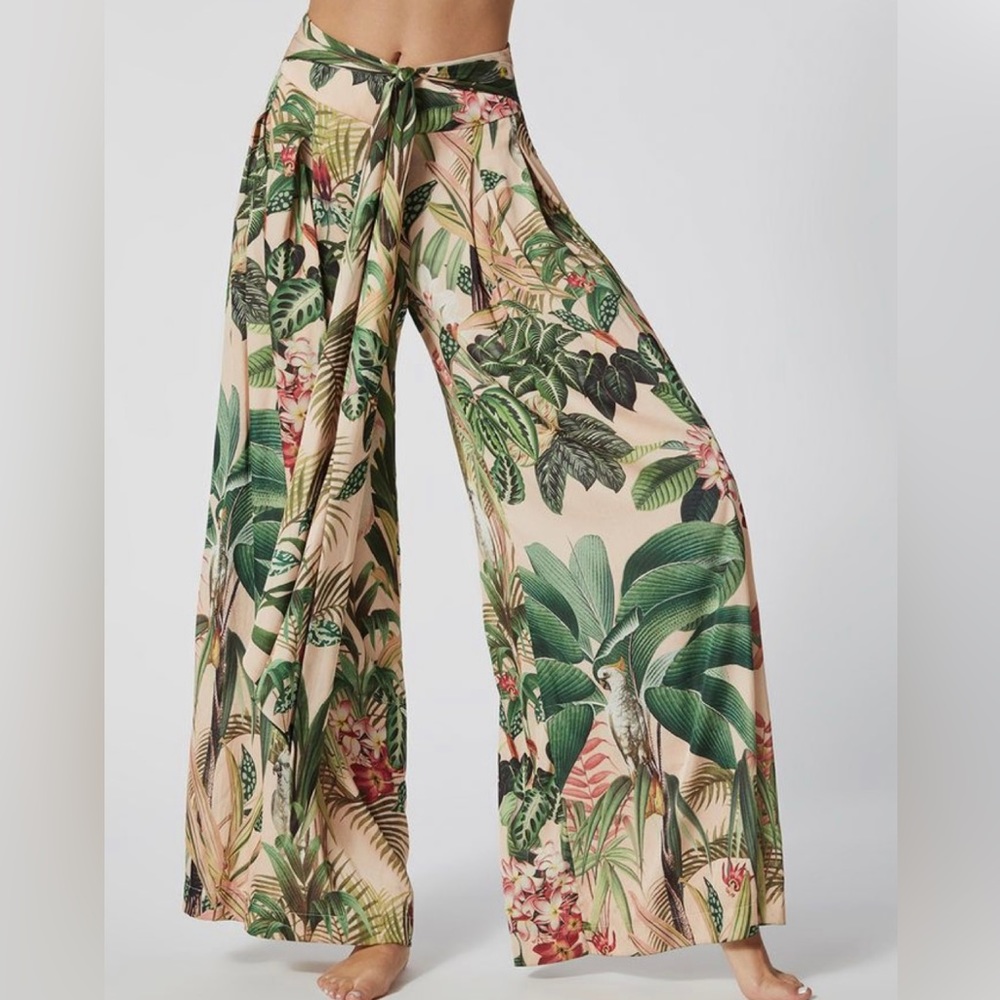 PATBO Paradise Print Wide-Leg Pants